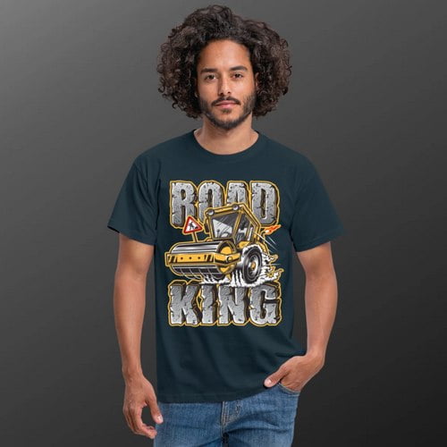 t shirt cadeau homme drole chantier rouleau compresseur vrd tp terrassemenr route