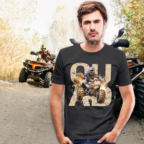 tee shirt cadeau original homme quad passionne de quad noel anniversaire br