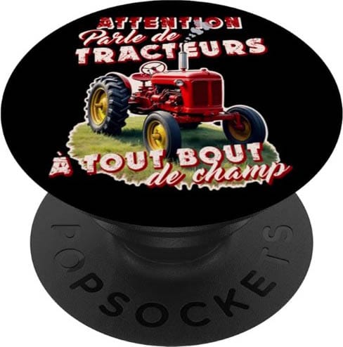popsockets cadeau vieux tracteur agriculteur humour parle de tracteur