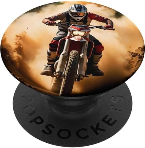 popsockets motocross pilote de moto homme cross trial enduro compétition cadeau homme cross