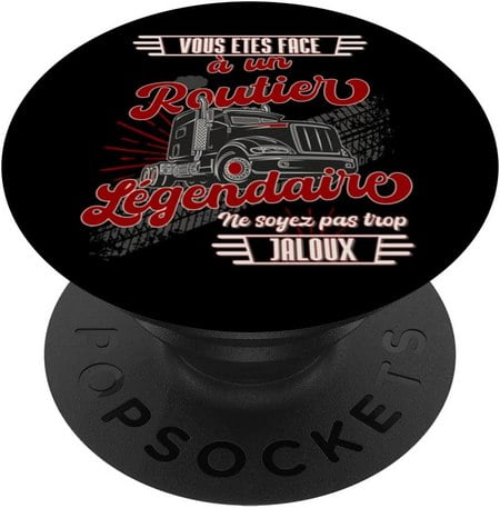 popsockets smartphone idee cadeau original routier camion drole humour routier legendaire