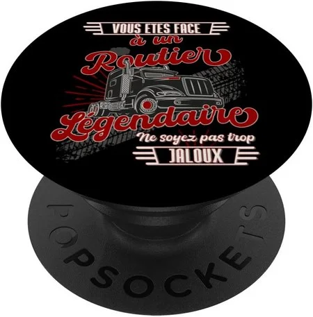 popsockets smartphone idee cadeau original routier camion drole humour routier legendaire