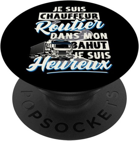 popsockets smartphone idee cadeau original routier camion drole humour routier