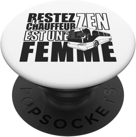 popsockets smartphone idée cadeau originale femme chauffeur de bus conductrice autocar autobus