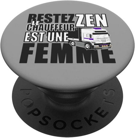 popsockets smartphone idee cadeau originale femme chauffeur routier conductrice camion poids lourd routiere