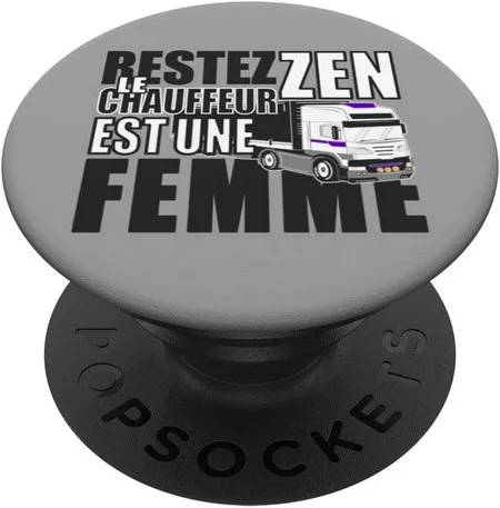 popsockets smartphone idee cadeau originale femme chauffeur routier conductrice camion poids lourd routiere
