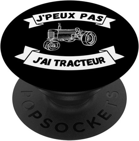 popsockets smartphone idee cadeau originale tracteur agriculteur humour drole je peux pas tracteur ancien vieux