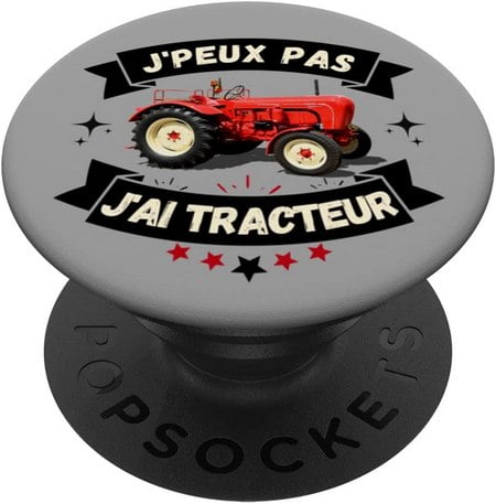 popsockets smartphone idee cadeau originale tracteur agriculteur humour drole je peux pas tracteurs