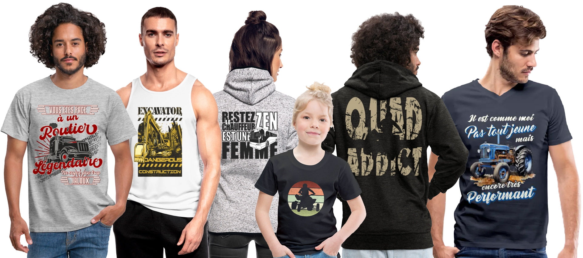 cadeau homme femme enfant routier camion tracteur moto quad tp pelle