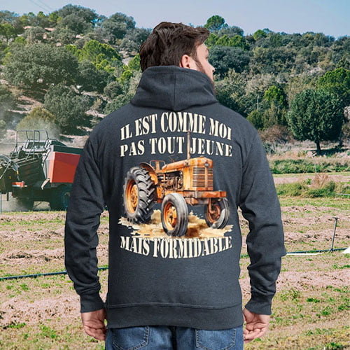 tee shirt cadeau humour agriculteur vieux tracteur formidable