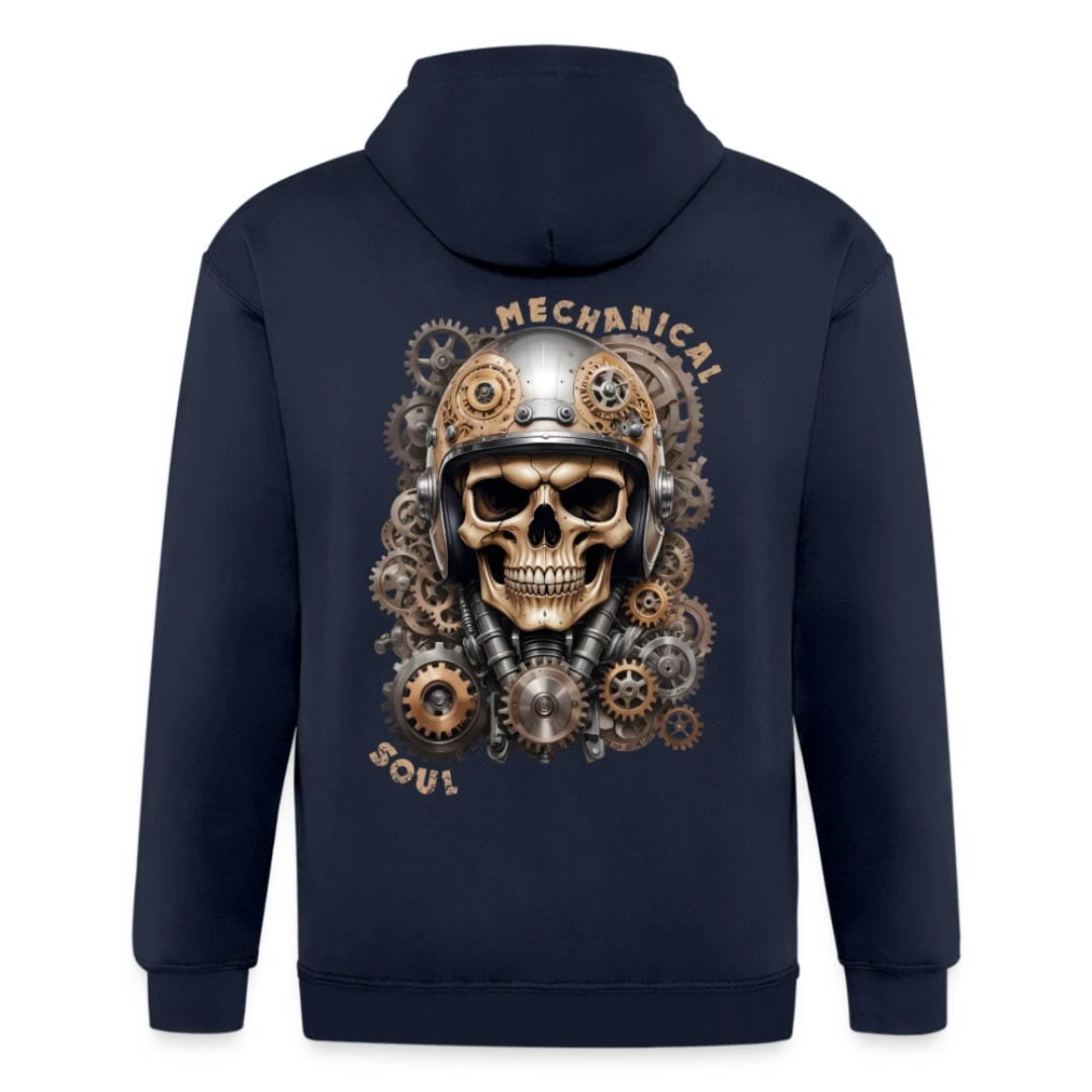 veste sweat a capuche epaisse homme biker tete demort skull steampunk originale