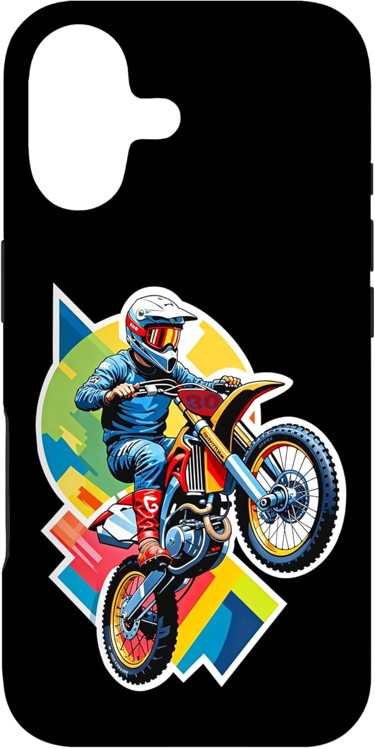 coque iphone motocross motard cadeau trial enduro rallye cross moto IPhone 15 16 13 14 17